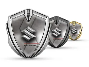Suzuki Emblème Aile Insigne Luxe Finition Acier Inoxydable